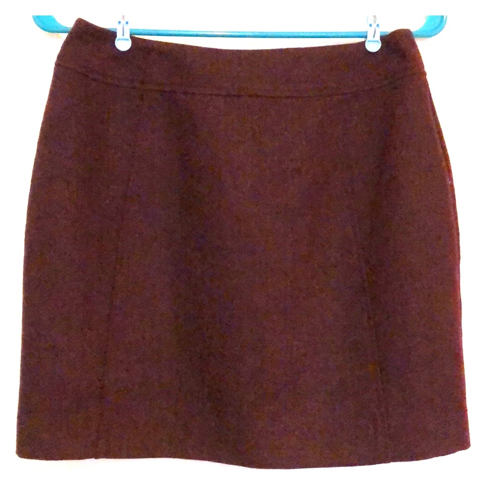H&M tweed maroon mini Skirt 6
